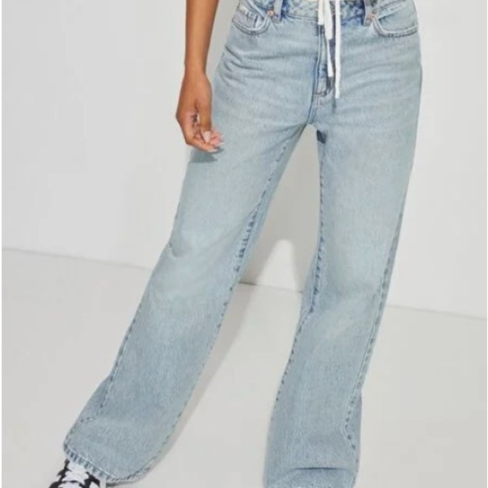 Garage wide leg jean (light wash, 26)